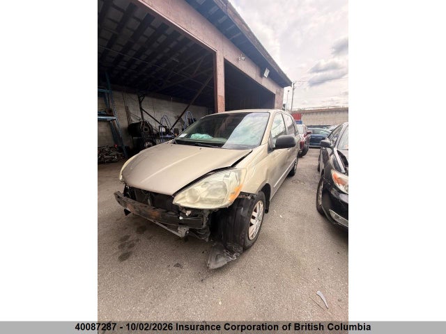 2005 Toyota Sienna Ce მანქანა იყიდება აუქციონზე, vin: 5TDZA29C35S225949, აუქციონის ნომერი: 40087287