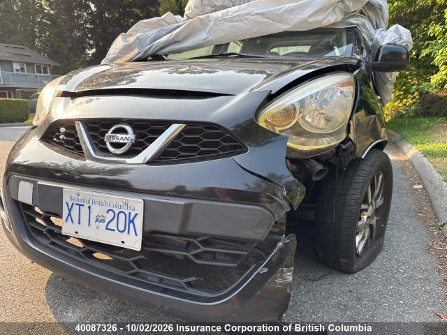 2015 Nissan Micra მანქანა იყიდება აუქციონზე, vin: 3N1CK3CPXFL208872, აუქციონის ნომერი: 40087326