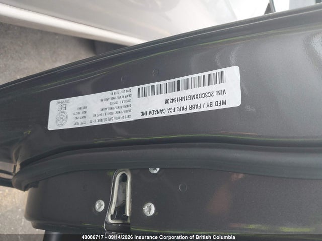 2C3CDXMG1NH184308 Dodge CHARGER GT