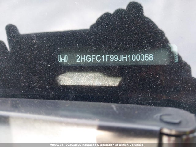 Honda Civic Touring 2018 2HGFC1F99JH100058 Image 20
