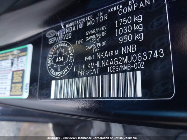 Hyundai ELANTRA SEL 2021 KMHLN4AG2MU063743 Image 9