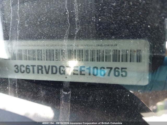 RAM Promaster 2500 2500 High 2014 3C6TRVDG7EE106765 Image 38