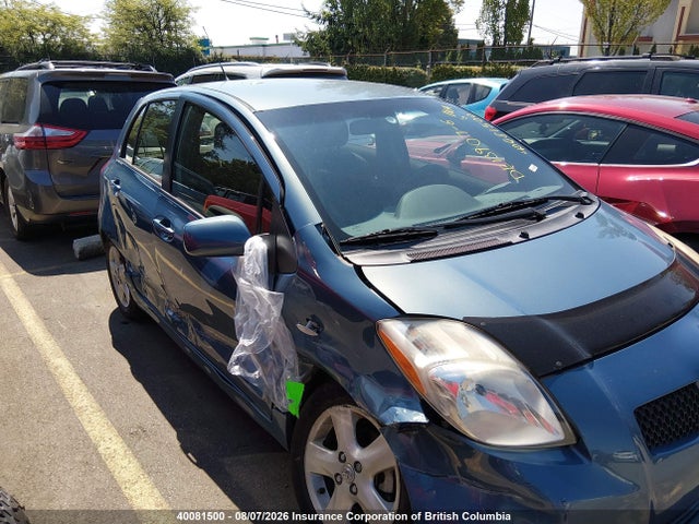 40081500 :رقم المزاد ، JTDKT923075034402 vin ، 2007 Toyota Yaris Le/rs مزاد بيع