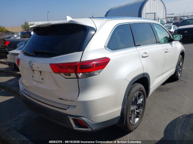 Продажа на аукционе авто 2018 Toyota Highlander Limited/ltd Platinum, vin: 5TDDZRFH7JS819241, номер лота: 40083370