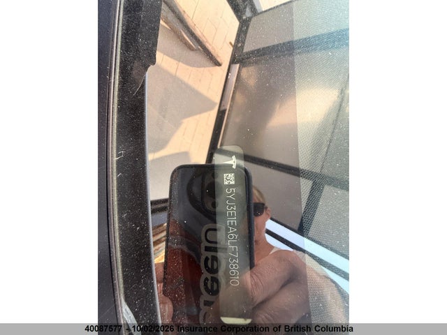 Auction sale of the 2020 Tesla Model 3, vin: 5YJ3E1EA6LF738610, lot number: 40087577