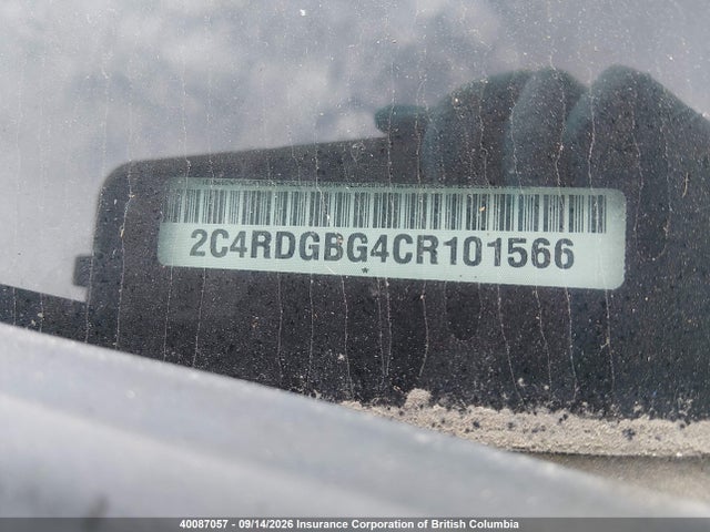 2012 Dodge Grand Caravan Se მანქანა იყიდება აუქციონზე, vin: 2C4RDGBG4CR101566, აუქციონის ნომერი: 40087057
