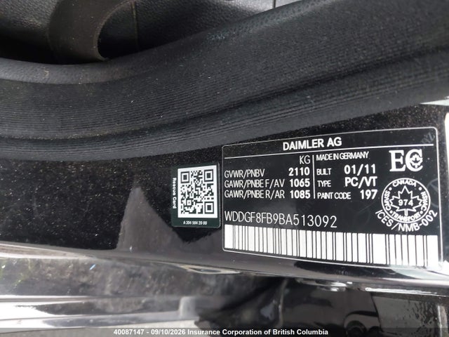 Продажа на аукционе авто 2011 Mercedes-benz C 250 4matic, vin: WDDGF8FB9BA513092, номер лота: 40087147