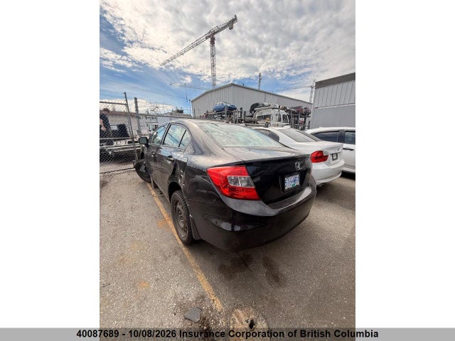 40087689 :رقم المزاد ، 2HGFB2F95CH046690 vin ، 2012 Honda Civic مزاد بيع