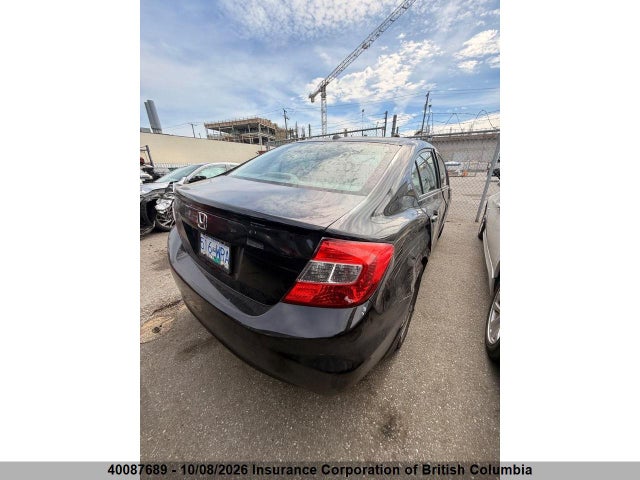 40087689 :رقم المزاد ، 2HGFB2F95CH046690 vin ، 2012 Honda Civic مزاد بيع