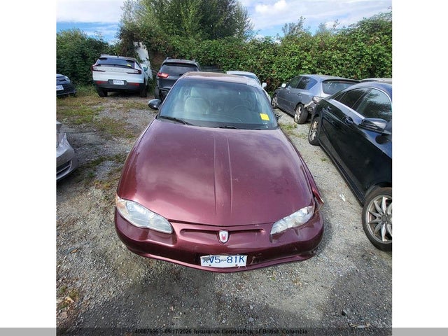 2001 Chevrolet Monte Carlo Ls მანქანა იყიდება აუქციონზე, vin: 2G1WW12E519324469, აუქციონის ნომერი: 40087696