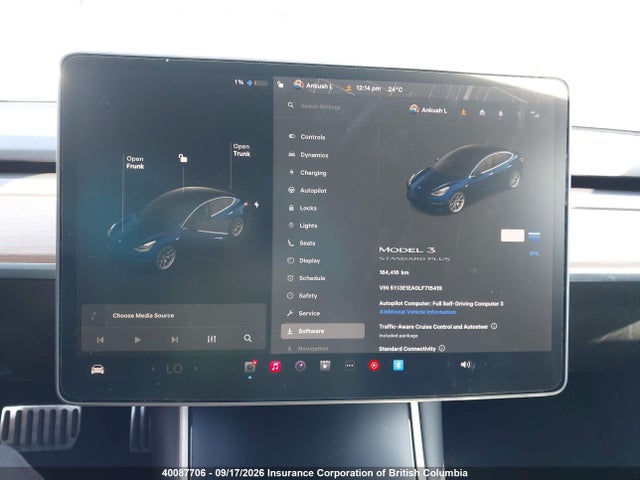 Tesla MODEL 3 2020 5YJ3E1EA0LF715419 Image 7