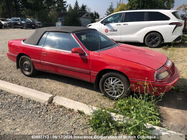 40087713 :رقم المزاد ، 1C3EU4530RF308076 vin ، 1994 Chrysler Lebaron Gtc/lx مزاد بيع