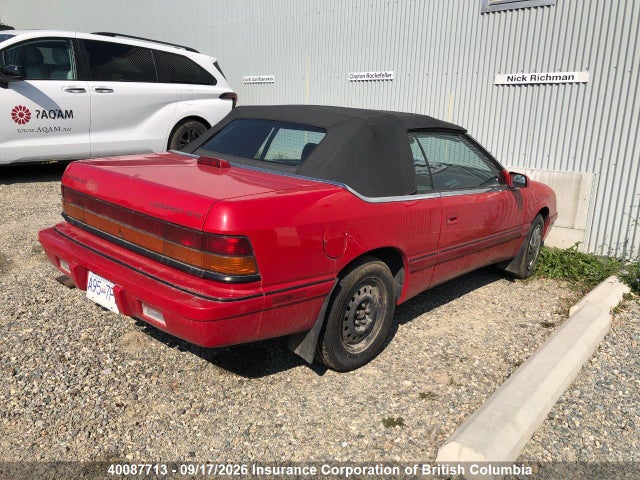 40087713 :رقم المزاد ، 1C3EU4530RF308076 vin ، 1994 Chrysler Lebaron Gtc/lx مزاد بيع
