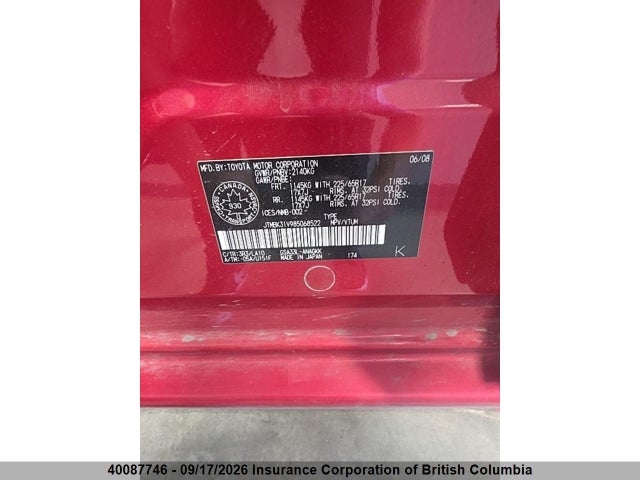 2008 Toyota Rav4 მანქანა იყიდება აუქციონზე, vin: JTMBK31V985068522, აუქციონის ნომერი: 40087746