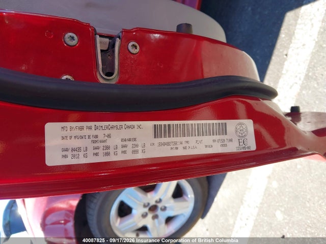 40087825 :رقم المزاد ، 1B3HB48B27D581144 vin ، 2007 Dodge Caliber Sxt مزاد بيع