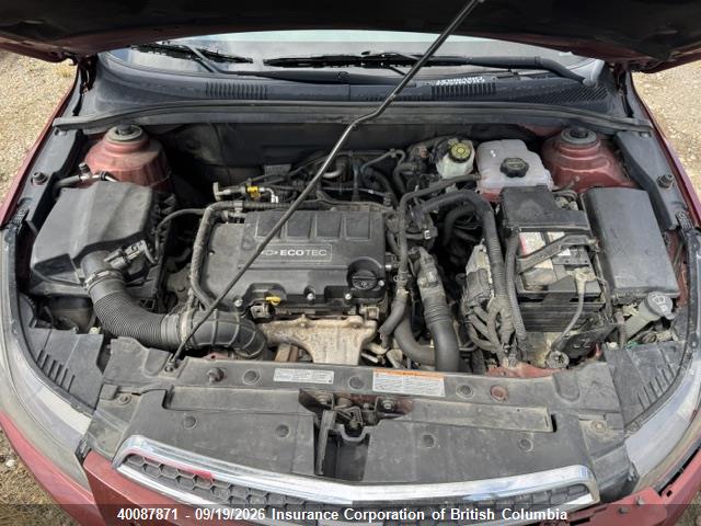 Продажа на аукционе авто 2012 Chevrolet Cruze, vin: 1G1PG5SC3C7399893, номер лота: 40087871