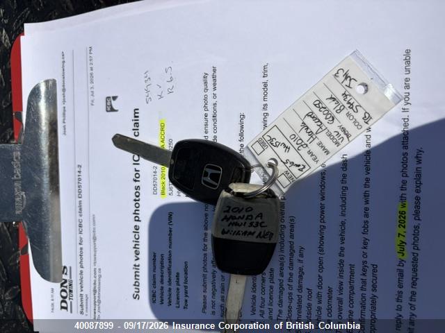 Aukcja sprzedaży 2010 Honda Accord Crosstour Exl, vin: 5J6TF2H59AL800250, numer aukcji: 40087899