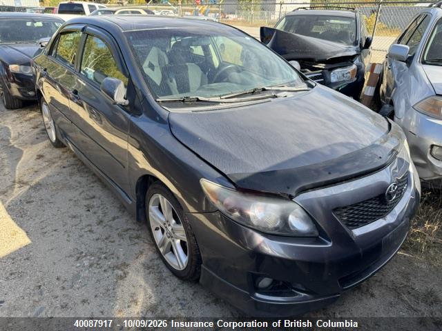 2009 Toyota Corolla Xrs მანქანა იყიდება აუქციონზე, vin: 2T1BE40E89C019976, აუქციონის ნომერი: 40087917