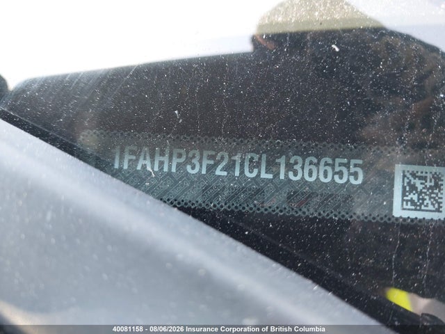 40081158 :رقم المزاد ، 1FAHP3F21CL136655 vin ، 2012 Ford Focus Se مزاد بيع