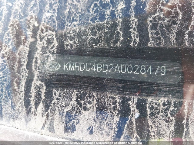 40074828 :رقم المزاد ، KMHDU4BD2AU028479 vin ، 2010 Hyundai Elantra Blue/gls/se مزاد بيع