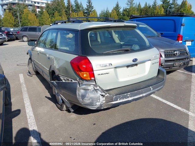 2005 Subaru Legacy Outback 2.5i Limited მანქანა იყიდება აუქციონზე, vin: 4S4BP62C257382329, აუქციონის ნომერი: 40085992