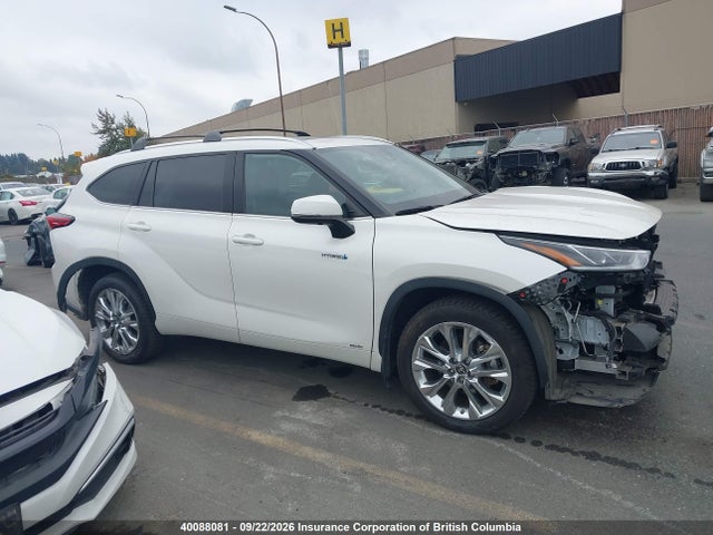Продажа на аукционе авто 2021 Toyota Highlander Hybrid Limited, vin: 5TDDBRCH0MS056167, номер лота: 40088081
