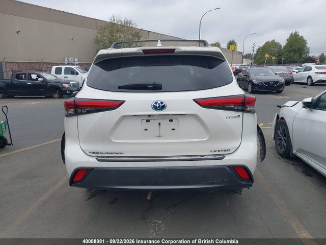 Продажа на аукционе авто 2021 Toyota Highlander Hybrid Limited, vin: 5TDDBRCH0MS056167, номер лота: 40088081