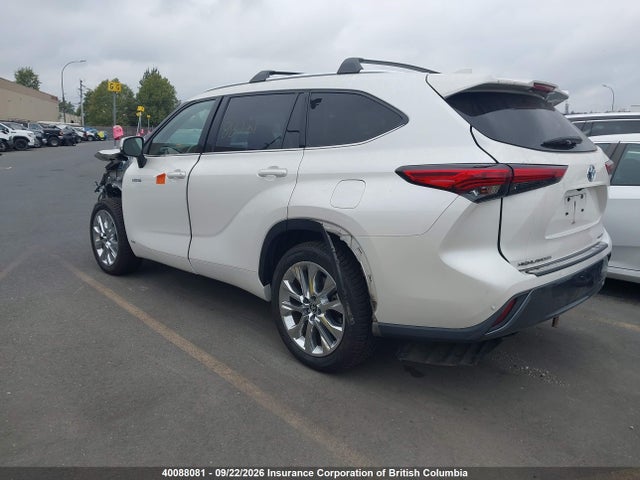 Продажа на аукционе авто 2021 Toyota Highlander Hybrid Limited, vin: 5TDDBRCH0MS056167, номер лота: 40088081