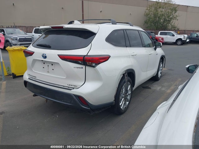 Продажа на аукционе авто 2021 Toyota Highlander Hybrid Limited, vin: 5TDDBRCH0MS056167, номер лота: 40088081