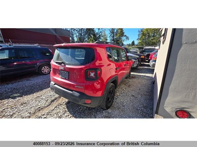 Продаж на аукціоні авто 2015 Jeep Renegade Sport, vin: ZACCJBAT1FPC41180, номер лоту: 40088153