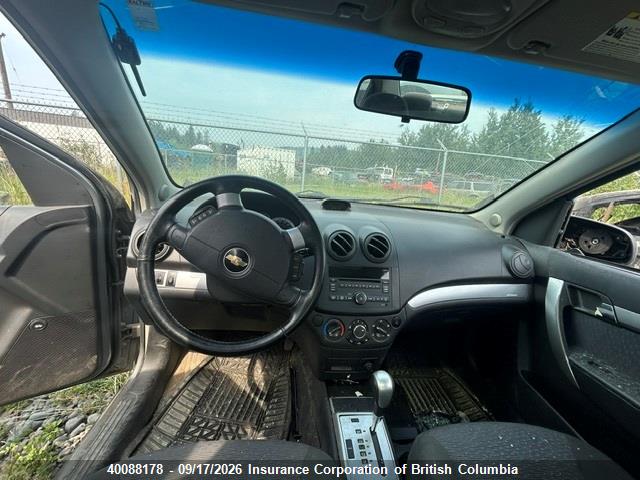 40088178 :رقم المزاد ، 3G1TX55E89L118641 vin ، 2009 Chevrolet Aveo مزاد بيع