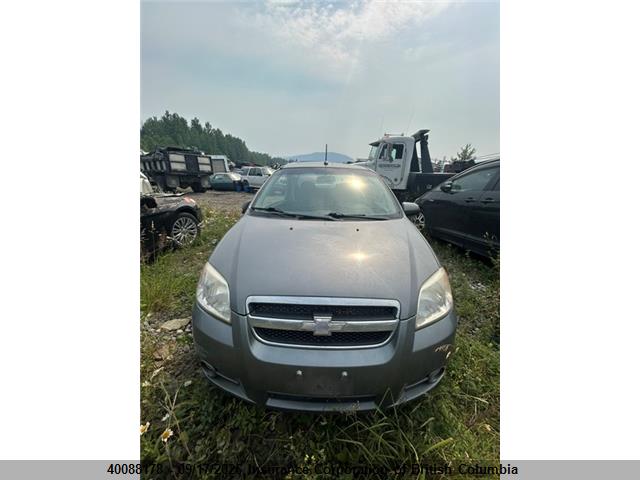 40088178 :رقم المزاد ، 3G1TX55E89L118641 vin ، 2009 Chevrolet Aveo مزاد بيع