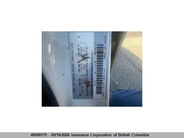 Aukcja sprzedaży 2011 Mazda 3 S, vin: JM1BL1L59B1440437, numer aukcji: 40088179