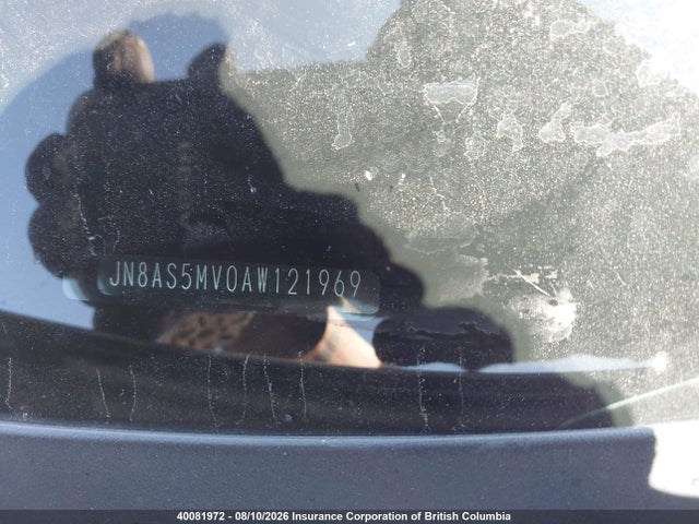 Aukcja sprzedaży 2010 Nissan Rogue S/sl/krom, vin: JN8AS5MV0AW121969, numer aukcji: 40081972
