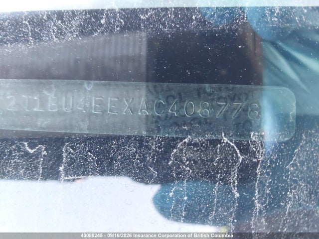 Auction sale of the 2010 Toyota Corolla S/le/xle, vin: 2T1BU4EEXAC408778, lot number: 40088245