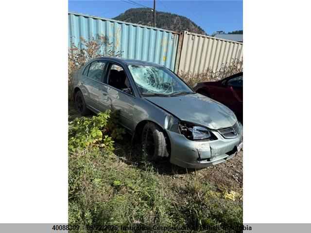 Auction sale of the 2002 Acura 1.7el Touring, vin: 2HHES36662H001632, lot number: 40088309