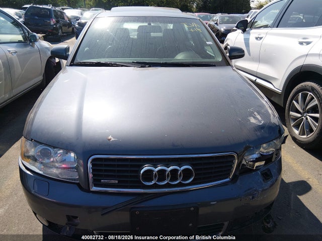 Продажа на аукционе авто 2002 Audi A4 3.0 Quattro, vin: WAULT68E92A222196, номер лота: 40082732