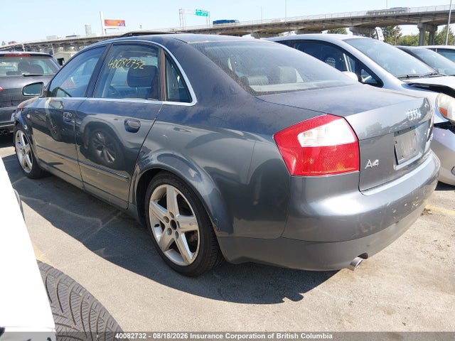 Продажа на аукционе авто 2002 Audi A4 3.0 Quattro, vin: WAULT68E92A222196, номер лота: 40082732