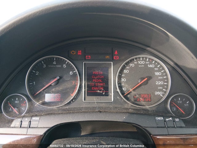 Продажа на аукционе авто 2002 Audi A4 3.0 Quattro, vin: WAULT68E92A222196, номер лота: 40082732