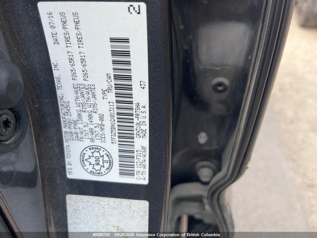 Aukcja sprzedaży 2016 Toyota Tacoma Dbl Cab/sr5/trd Sport/or, vin: 5TFDZ5BN1GX013113, numer aukcji: 40088350
