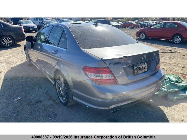 2009 Mercedes-benz C 350 4mati მანქანა იყიდება აუქციონზე, vin: WDDGF87X59F325807, აუქციონის ნომერი: 40088387