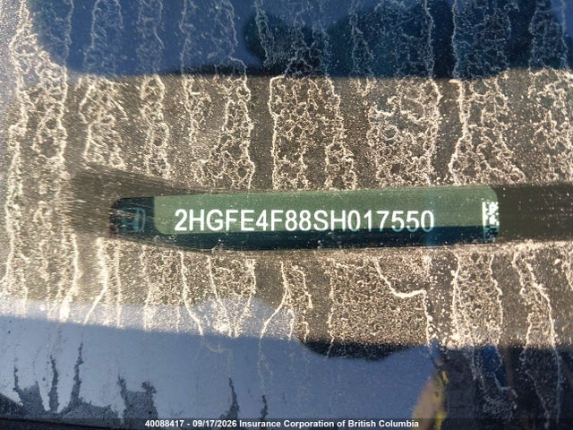 2HGFE4F88SH017550 Honda Civic