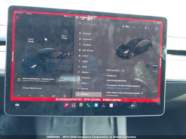 Tesla MODEL 3 2022 5YJ3E1EAXNF357121 Image 7