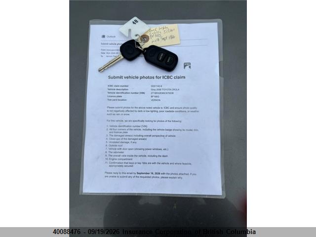 Auction sale of the 2006 Toyota Corolla Ce/le/s, vin: 2T1BR32E96C670038, lot number: 40088476