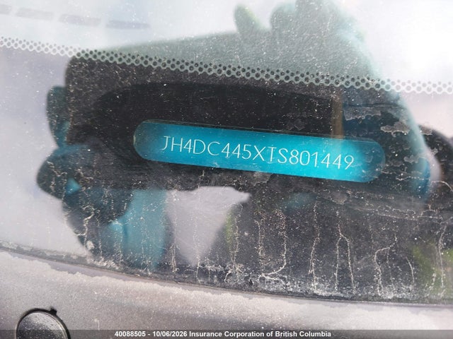40088505 :رقم المزاد ، JH4DC445XTS801449 vin ، 1996 Acura Integra Ls مزاد بيع