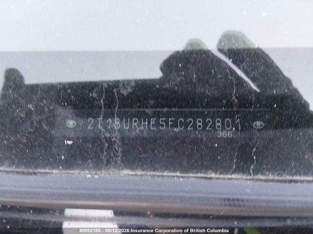 2T1BURHE5FC282801 Toyota Corolla L/le/le Pls/prm/s/s Pls