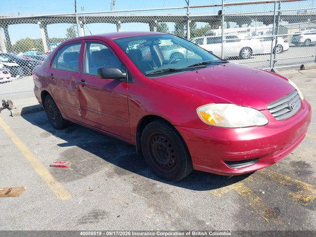 Продажа на аукционе авто 2003 Toyota Corolla Ce/le/s, vin: 2T1BR32E83C748899, номер лота: 40088519