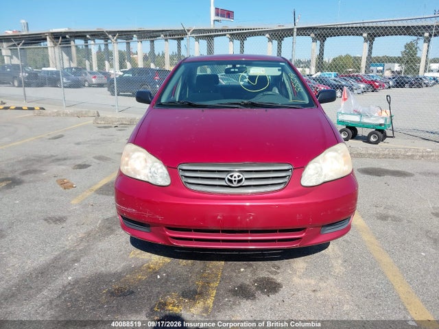 Продажа на аукционе авто 2003 Toyota Corolla Ce/le/s, vin: 2T1BR32E83C748899, номер лота: 40088519