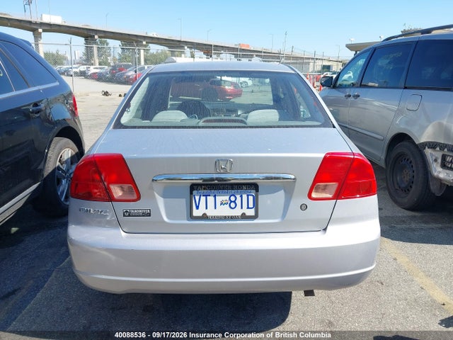 Продаж на аукціоні авто 2002 Honda Civic, vin: 2HGES16162H941054, номер лоту: 40088536