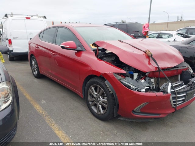 Продаж на аукціоні авто 2018 Hyundai Elantra Sel/value/limited, vin: KMHD84LF6JU541934, номер лоту: 40087539